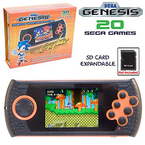 ATGames Gopher Handheld with 20 built-in SEGA games and SD Slot