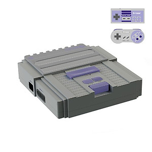RetroN 2 SNES / NES Video Games Twin Console (Grey)