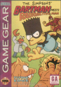 The Simpsons Bart Meets Radioactive Man (Sega Game Gear)