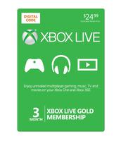 Xbox Live 3 Month Gold Card